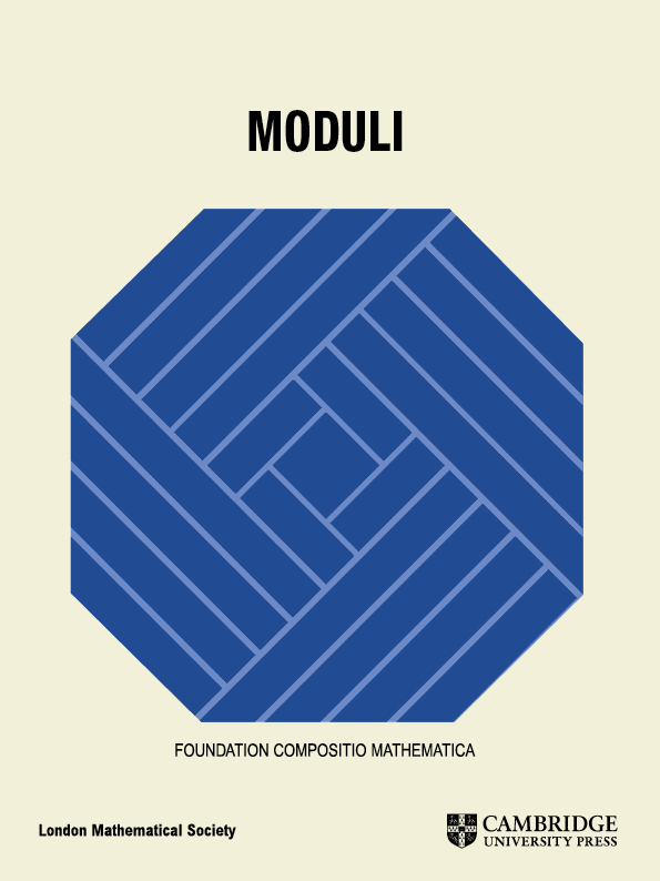 Image of the front cover for the journal Moduli